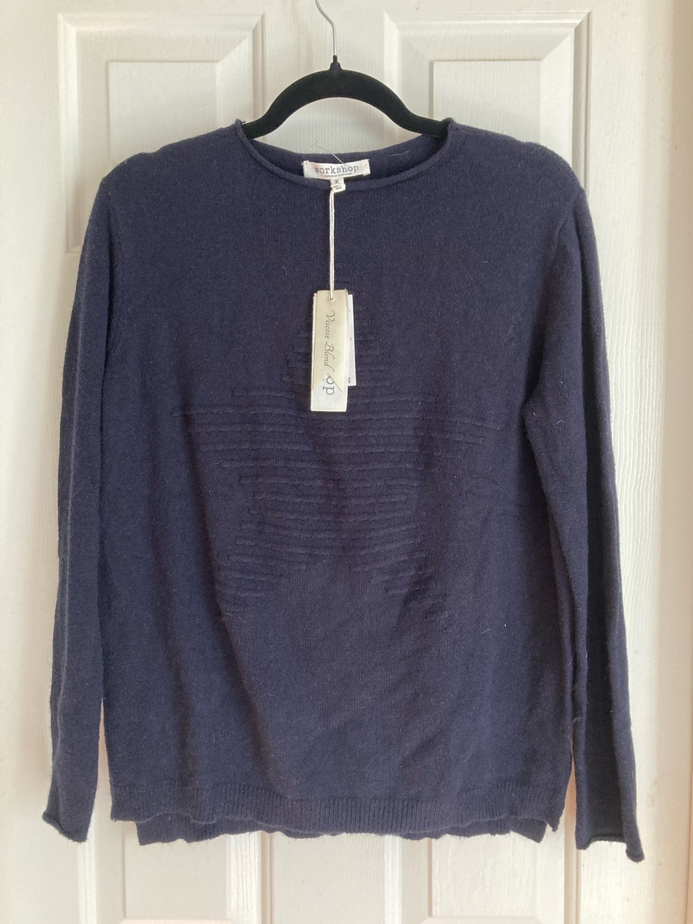 Workshop Republic Clothing Women’s Dark Navy Crewneck Sweater